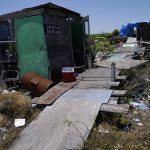 
              Destruction from Hurricane Ida is seen on Isle de Jean Charles, La., Thursday, May 26, 2022, nine months after the hurricane ravaged the bayou communities of southern Louisiana. (AP Photo/Gerald Herbert)
            