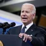 
              President Joe Biden speaks about gas prices in the South Court Auditorium on the White House campus, Wednesday, June 22, 2022, in Washington. (AP Photo/Evan Vucci)
            