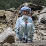 
              An Afghan man sits near his house that was destroyed in an earthquake in the Spera District of the southwestern part of Khost Province, Afghanistan, Wednesday, June 22, 2022. A powerful earthquake struck a rugged, mountainous region of eastern Afghanistan early Wednesday, killing at least 1,000 people and injuring 1,500 more in one of the country's deadliest quakes in decades, the state-run news agency reported. (AP Photo)
            