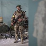 
              A Ukrainian soldier on a position during heavy fighting in the front line in Severodonetsk, Luhansk region, Ukraine, Wednesday, June 8, 2022. (AP Photo/Oleksandr Ratushniak)
            