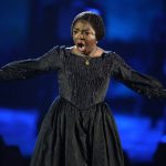 
              Joaquina Kalukango from "Paradise Square" performs the 75th annual Tony Awards on Sunday, June 12, 2022, at Radio City Music Hall in New York. (Photo by Charles Sykes/Invision/AP)
            