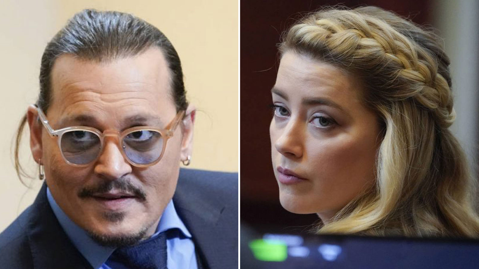 Johnny Depp, left, and Amber Heard (AP Photos)...
