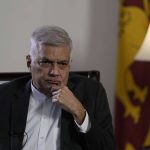 
              FILE- Sri Lankan prime minister Ranil Wickremesinghe listens to a question as he speaks during an interview with Associated Press at his office in Colombo, Sri Lanka, June 11, 2022. A six-time prime minister, Wickremesinghe's latest stint was arguably the most challenging as he faced a daunting mandate to keep the island nation from barreling into an economic abyss. But he failed to deliver quick results in his nearly two months in office, becoming increasingly unpopular in the process. (AP Photo/Eranga Jayawardena, File)
            