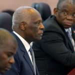 
              CAPTION CORRECTS AGE - FILE - Angolan President Jose Eduardo Dos Santos, listens during a meeting with Chinese President Xi Jinping at the Great Hall of the People in Beijing, China, June 9, 2015. Former Angolan president Jose Eduardo dos Santos has died in a clinic in Barcelona, Spain after an illness, the Angolan government said. He was 79 years old and died following a long illness, the government said Friday, July 8, 2022 in an announcement on its Facebook page. (Wang Zhao/Pool Photo via AP, File)
            