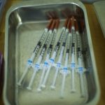 
              Syringes with vaccines against Monkeypox are ready to be used at a medical center in Barcelona, Spain, Tuesday, July 26, 2022. (AP Photo/Francisco Seco)
            