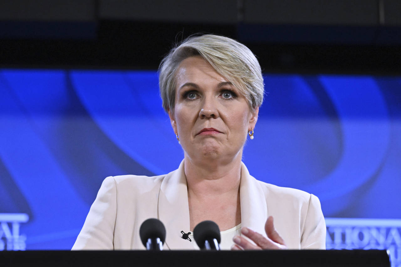 Australia's Minister for the Environment and Water Tanya Plibersek speaks at the National Press Clu...
