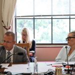 
              Republican Del. Jonathan Pinson, left, of Mason County speaks in support of a bill that would ban abortion in West Virginia with almost no exceptions on Tuesday, July 26, 2022 during a House Judiciary Committee meeting at the state Capitol in Charleston, W.Va. Democratic Del. Kayla Young of Kanawha County, who opposes the ban, listens from the neighboring seat. (AP Photo/Leah Willingham)
            