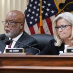 
              FILE - Chairman Bennie Thompson, D-Miss., and Vice Chair Liz Cheney, R-Wyo., listen as the House select committee investigating the Jan. 6 attack on the U.S. Capitol holds a hearing at the Capitol in Washington, July 12, 2022. (AP Photo/J. Scott Applewhite, File)
            