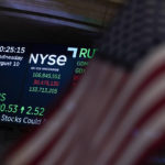 
              FILE - A screen displays market data at the New York Stock Exchange in New York, on Wednesday, Aug. 10, 2022. Stocks are off to a weak start on Wall Street, drifting between small gains and losses in the first few minutes of trading Thursday, Aug. 18.    (AP Photo/Seth Wenig, File)
            
