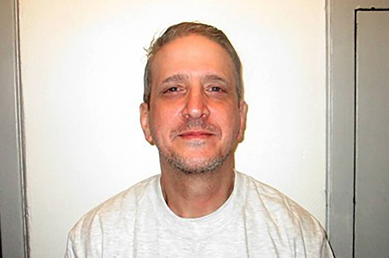 FILE - In this Feb. 19, 2021, photo provided by Oklahoma Department of Corrections shows Richard Gl...