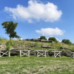 
              Remains of Fort Negley stand on a hill Aug. 12, 2022, in Nashville, Tenn. The fort, built by runaway slaves and freed Black people for the Union, has become a flashpoint in recent years in Nashville's long journey from a hub of the old Confederacy to a vibrant, modern city trying to cope with rapid growth. (AP Photo/Jonathan Mattise)
            