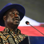 
              Kenyan presidential candidate Raila Odinga delivers an address to the nation at his campaign headquarters in downtown Nairobi, Kenya, Tuesday, Aug. 16, 2022. Kenya is calm a day after Deputy President William Ruto was declared the winner of the narrow presidential election over longtime opposition figure Raila Odinga. (AP Photo/Ben Curtis)
            