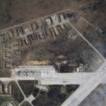 
              This satellite image provided by Planet Labs PBC shows destroyed Russian aircraft at Saki Air Base after an explosion Tuesday, Aug. 9, 2022, in the Crimean Peninsula, the Black Sea peninsula seized from Ukraine by Russia and annexed in March 2014. Ukraine's air force said Wednesday, Aug. 10, 2022 that nine Russian warplanes were destroyed in a deadly string of explosions at an air base in Crimea that appeared to be the result of a Ukrainian attack, which would represent a significant escalation in the war. (Planet Labs PBC via AP)
            