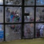 
              Residents line up to vote at the Oltepesi Primary School in Kajiado County, Nairobi, Kenya, Tuesday, Aug. 9, 2022. Kenyans are voting to choose between opposition leader Raila Odinga and Deputy President William Ruto to succeed President Uhuru Kenyatta after a decade in power. (AP Photo/Ben Curtis)
            