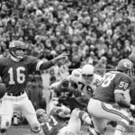 
              FILE - Kansas City Chiefs quarterback Len Dawson gestures as he gets set to pass in a game with the St. Louis Cardinals in Kansas City, on Nov. 23, 1970. The game was played to a 6-6 tie. Hall of Fame quarterback Len Dawson, who helped the Kansas City Chiefs to a Super Bowl title, died Wednesday, Aug. 24, 2022. He was 87. (AP Photo/William P. Straeter, File)
            
