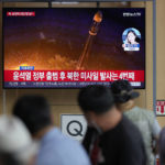 
              A TV screen showing a news program reporting about North Korea's missile launch with file image, is seen at the Seoul Railway Station in Seoul, South Korea, Wednesday, Aug. 17, 2022. South Korean President Yoon Suk Yeol said Wednesday his government has no plans to pursue its own nuclear deterrent in the face of growing North Korean nuclear weapons capabilities, even as the North fired two suspected cruise missiles toward the sea in the latest display of an expanding arsenal. (AP Photo/Lee Jin-man)
            