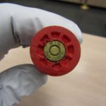 Cartridge of a flare gun modified to fire a 9mm round. (City of Phoenix Photos)