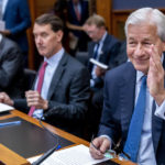 JPMorgan Chase & Co. Chairman and CEO Jamie Dimon, right, accompanied by U.S. Bancorp Chairman, President, and CEO Andy Cecere, left, and PNC Financial Services Group Chairman, President, and CEO William Demchak, second from left, appear before a House Committee on Financial Services Committee hearing on "Holding Megabanks Accountable: Oversight of America's Largest Consumer Facing Banks" on Capitol Hill in Washington, Wednesday, Sept. 21, 2022. (AP Photo/Andrew Harnik)