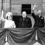 
              FILE - In this May 8, 1945 file photo Britain's Prime Minister Winston Churchill, center, joins the Royal family, from left, Princess Elizabeth, Queen Elizabeth, King George VI, and Princess Margaret, on the balcony of Buckingham Palace, London, England, on VE-Day. Queen Elizabeth II, Britain’s longest-reigning monarch and a symbol of stability across much of a turbulent century, has died on Thursday, Sept, 8, 2022. She was 96. (AP Photo)
            