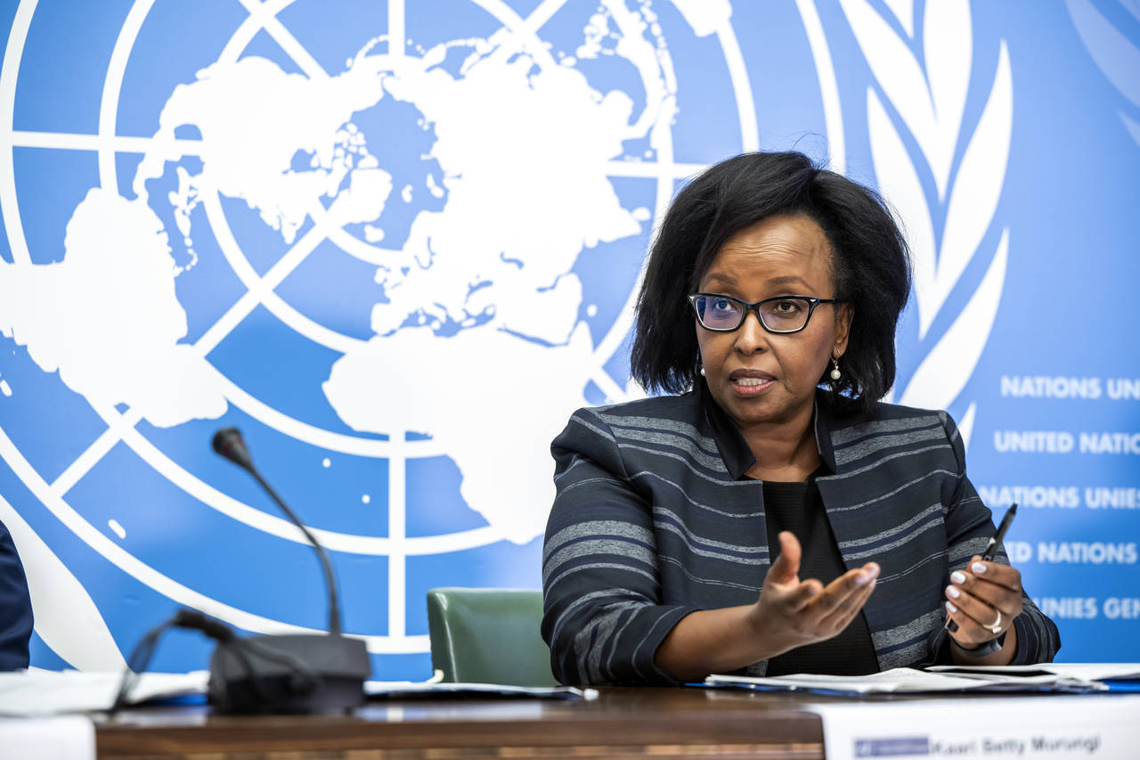 Kaari Betty Murungi, Chair of the International Commission of Human Rights Experts on Ethiopia, spe...