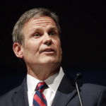 
              FILE - Tennessee Gov. Bill Lee delivers his inaugural address after taking the oath of office in Nashville, Tenn., Jan. 19, 2019. Tennessee state staffers watched intently this summer while local school officials voted down a contentious Hillsdale College-linked charter school. According to public records, the staffers were aware their state commission would likely be in the tight spot soon of deciding whether to let the school open anyway. The text chain highlights the scrutiny that is coming regardless for the Tennessee Charter School Commission, which has drawn skepticism from educators and Democratic lawmakers as the relatively new panel is made up of appointees handpicked by Republican Gov. Bill Lee. (AP Photo/Mark Humphrey, File)
            