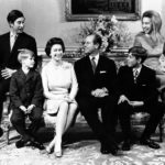 
              FILE - In this Nov. 20, 1972 file photo, Britain's Queen Elizabeth II, centre left and Prince Philip, centre, are seated with their children, from left, Prince Charles, Prince Edward, Prince Andrew and Princess Anne, at Buckingham Palace, in London, on the occasion of the royal couple's silver wedding anniversary. Queen Elizabeth II, Britain’s longest-reigning monarch and a rock of stability across much of a turbulent century, has died. She was 96. Buckingham Palace made the announcement in a statement on Thursday Sept. 8, 2022. (AP Photo, File)
            