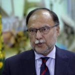 
              Pakistan's Planning Minister Ahsan Iqbal speaks during an interview with The Associated Press in Islamabad, Pakistan, Monday, Sept. 19, 2022. According to initial estimates floods caused at least $30 billion in damages in his country, Iqbal said. Nearly three months after causing widespread destruction in Pakistan's crop-growing areas, flood waters are receding in the country, enabling some survivors to return home. The unprecedented deluges have wiped out the only income source for millions, with officials and experts saying the floods damaged 70% of the country's crops. (AP Photo/Rahmat Gul)
            