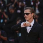 
              Brad Pitt poses for photographers upon arrival at the premiere of the film 'Blonde' during the 79th edition of the Venice Film Festival in Venice, Italy, Thursday, Sept. 8, 2022. (AP Photo/Domenico Stinellis)
            