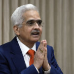 
              Governor of the Reserve Bank of India Shaktikanta Das addresses the bi-monthly monetary policy press conference in Mumbai, India, Friday, Sept. 30, 2022. India’s central bank on Friday raised its key interest rate by 50 basis points to 5.90% in its fourth hike this year and said developing economies were facing challenges of slowing growth, elevated food and energy prices, debt distress and currency depreciation. (AP Photo/Rajanish Kakade)
            
