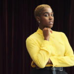 
              Lashana Lynch, a cast member in "The Woman King," poses for a portrait at the Ritz-Carlton Hotel, during the Toronto International Film Festival, Thursday, Sept. 8, 2022, in Toronto. (AP Photo/Chris Pizzello)
            