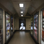 
              A photo of Queen Elizabeth II is seen at a subway station in London, Sept. 9, 2022. (AP Photo/Felipe Dana)
            