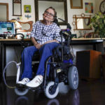 
              Martha Chambers pose in her apartment Friday, Sept. 2, 2022, in Milwaukee. Wisconsin voters with disabilities are celebrating a win after a federal judge, citing the Voting Rights Act, ruled that they may get assistance returning their ballots. (AP Photo/Morry Gash)
            