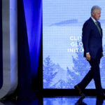 
              Former President Bill Clinton walks on stage at the Clinton Global Initiative, Monday, Sept. 19, 2022, in New York. (AP Photo/Julia Nikhinson)
            