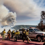 
              A hand crew prepares to battle the Mosquito Fire along Mosquito Ridge Rd. near the Foresthill community in Placer County, Calif., on Thursday, Sept. 8, 2022. (AP Photo/Noah Berger)
            
