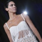 
              Fashion from Proenza Schouler Spring Summer 2023 collection is modeled by Kendall Jenner during Fashion Week, Friday Sept. 9, 2022 in New York. (AP Photo/Bebeto Matthews)
            