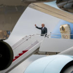President Joe Biden boards Air Force One at Andrews Air Force Base, Md., Monday, Sept. 12, 2022, to travel to Boston. (AP Photo/Andrew Harnik)