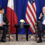 
              President Joe Biden meets with Philippine President Ferdinand Marcos Jr., Thursday, Sept. 22, 2022, in New York. (AP Photo/Evan Vucci)
            