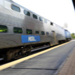 
              A Metra train leaves at the Metra Arlington Heights station, Thursday, Sept. 15, 2022, in Arlington Heights, Ill. President Joe Biden said Thursday a tentative railway labor agreement has been reached, averting a potentially devastating strike before the pivotal midterm elections. Commuter rail services in Chicago, Washington, D.C., Seattle, the San Francisco Bay Area and elsewhere would have been forced into full or partial shutdowns if there was a strike because they use tracks owned by the freight railroads. (AP Photo/Nam Y. Huh)
            