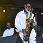 
              FILE - Saxophonist Pharaoh Sanders performs on day 1 of the Arroyo Seco Music Festival on June 23, 2018, in Pasadena, Calif. Sanders, the influential tenor saxophonist revered in the jazz world for the spirituality of his work, has died, his record label announced Saturday, Sept. 24, 2022. He was 81. (Photo by Chris Pizzello/Invision/AP, File)
            