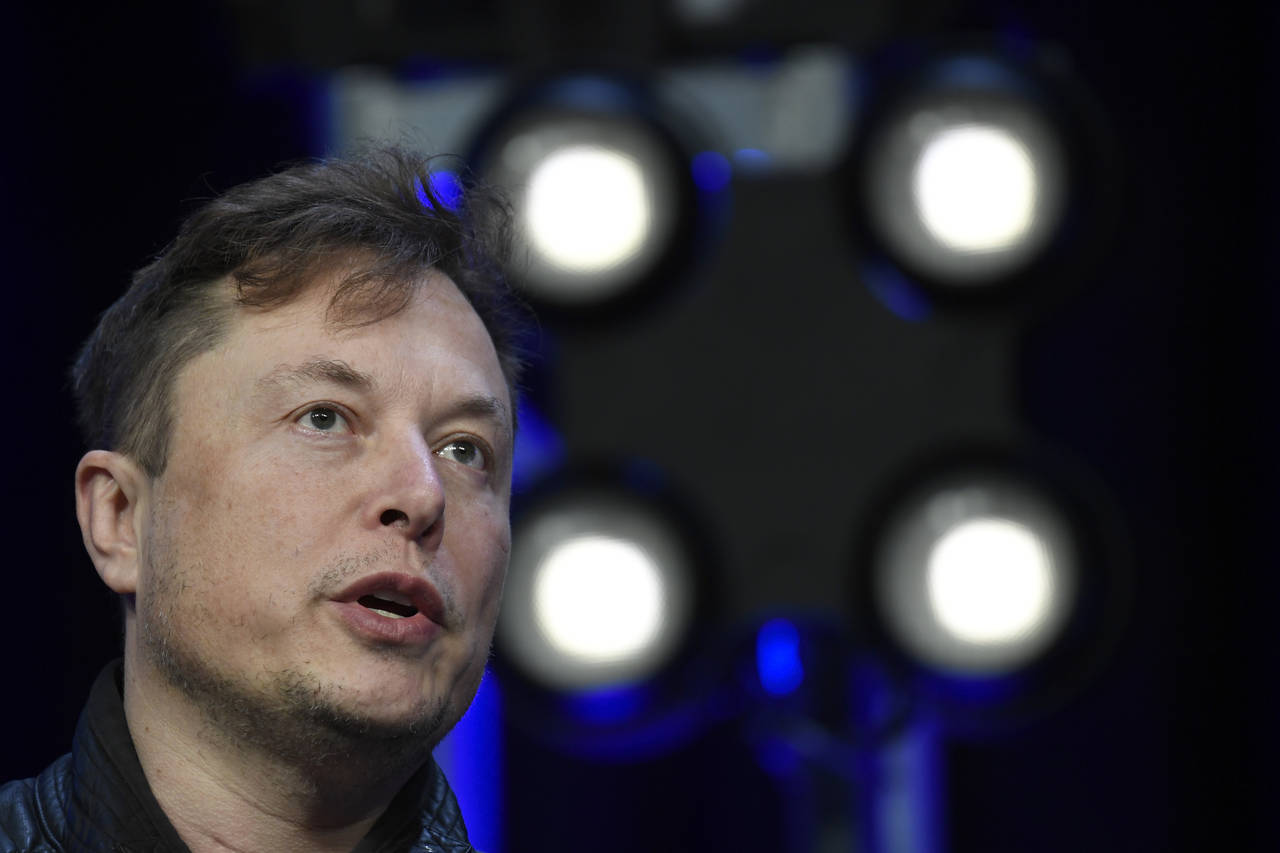 FILE - Tesla and SpaceX Chief Executive Officer Elon Musk speaks at the SATELLITE Conference and Ex...