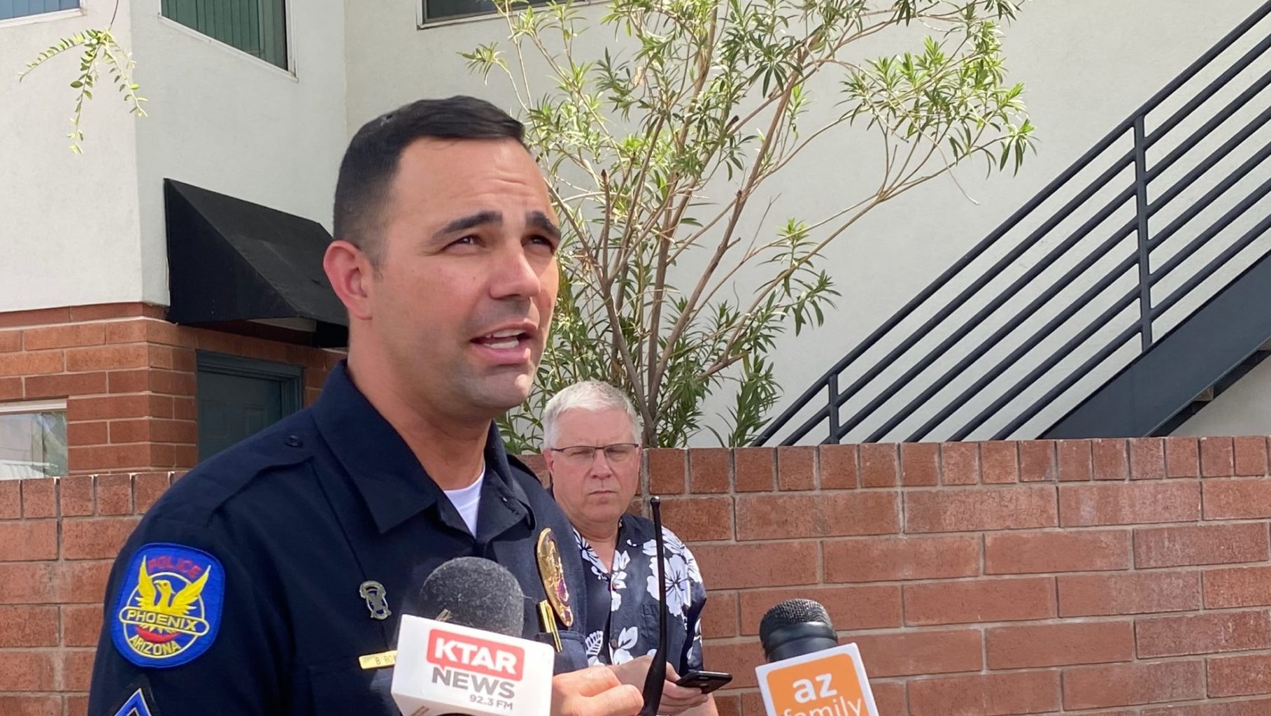 Phoenix Police Sgt. Brian Bower provided updates to the media about an incident that unfolded in Ce...