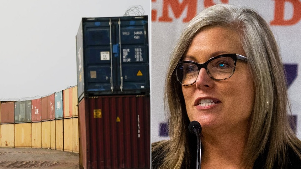 Katie Hobbs says container wall at border gaps not best use of Arizona resources