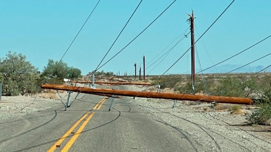Power Restored In Most Of Bullhead City After Sunday Storm Toppled Poles