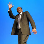 
              British Chancellor of the Exchequer Kwasi Kwarteng waves prior to his speech at the Conservative Party annual conference at the International Convention Centre in Birmingham, Monday Oct. 3, 2022. (Stefan Rousseau/PA via AP)
            
