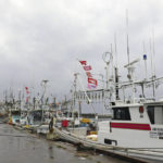 
              This photo shows a fishing port in Ooma town, Aomori prefecture, northern Japan Tuesday, Oct. 4, 2022. Trains were suspended in the Hokkaido and Aomori regions until the government issued a subsequent notice that the North Korean missile appeared to have landed into the Pacific. (Kyodo News via AP)
            