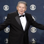 
              CORRECTS LOCATION OF DEATH TO DESOTO COUNTY, MISSISSIPPI - FILE - Lifetime achievement award winner Jerry Lee Lewis poses for photographers at the 47th Annual Grammy Awards on Sunday, Feb. 13, 2005, at the Staples Center in Los Angeles. Spokesperson Zach Furman said Lewis died Friday morning, Oct. 28, 2022, at his home n DeSoto County, Miss., south of Memphis, Tenn. He was 87. (AP Photo/Reed Saxon, File)
            