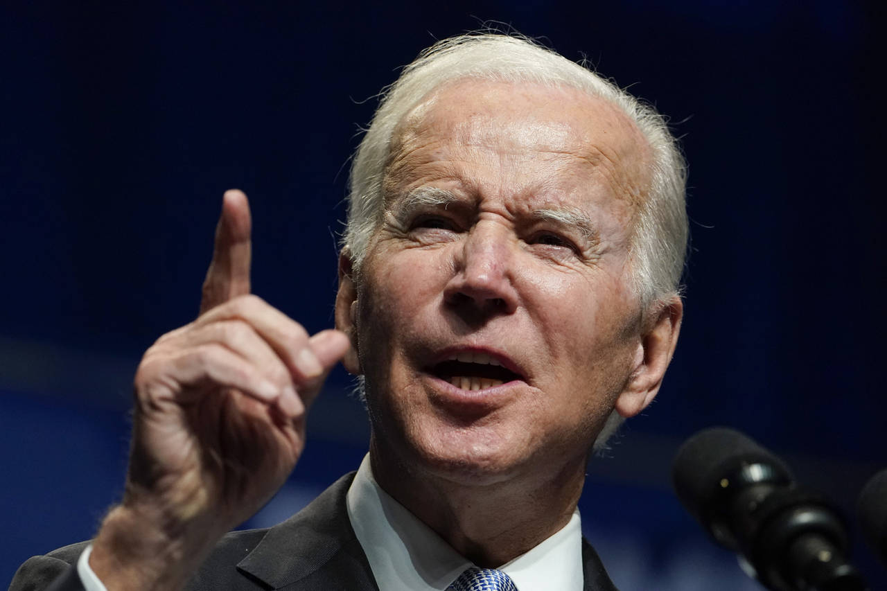 President Joe Biden speaks during the Pennsylvania Democratic Party's 3rd Annual Independence Dinne...