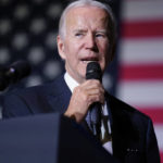 President Joe Biden speaks about student loan debt relief at Delaware State University, Friday, Oct. 21, 2022, in Dover, Del. (AP Photo/Evan Vucci)