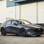 
              This photo provided by Mazda shows the 2023 Mazda 3, a compact hatchback that can be had with all-wheel drive and a powerful turbo engine. (Courtesy of Mazda North American Operations via AP)
            