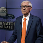 
              Democratic Gov. Tony Evers prepares for a televised gubernatorial debate, Friday, Oct. 14, 2022, in Madison, Wis. (AP Photo/Morry Gash)
            